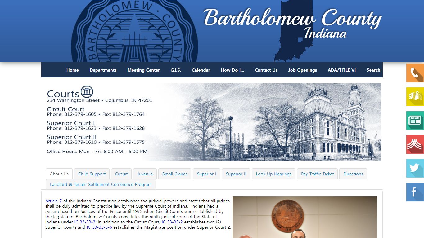 Courts - Bartholomew County, Indiana